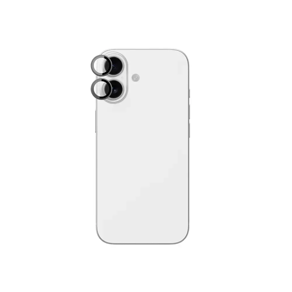 AmazingThing Lens Glass for iPhone 17 with Black Aluminum Frame