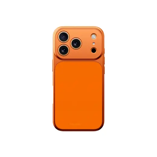 AmazingThing Minimal Mag Full Cover dėklas su MagSafe palaikymu telefonui iPhone 17 Pro oranžinis