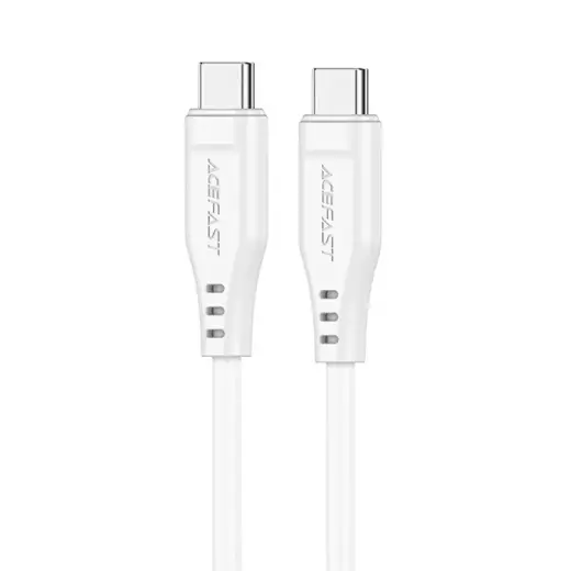 Acefast C3-03 data transfer and charging cable | USB-C to USB-C | 60W | 1.2m | white