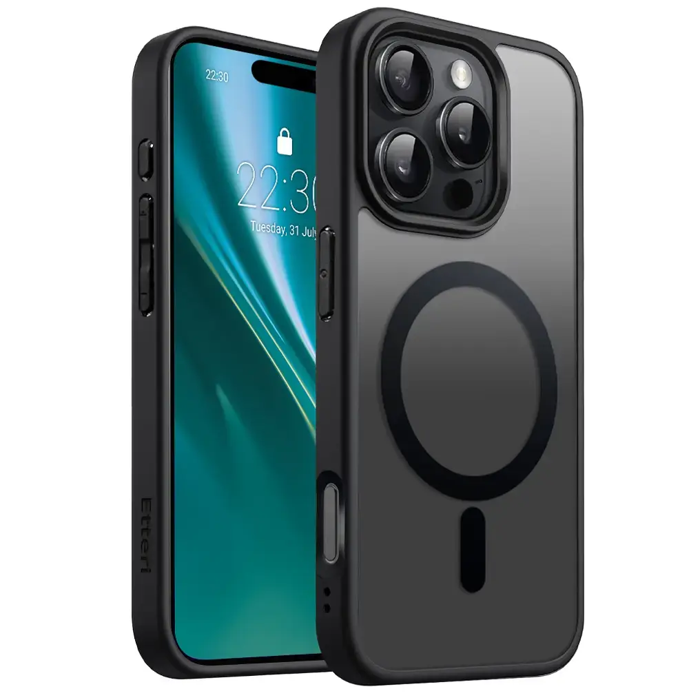 Etteri Matt Mag case for iPhone 16 Pro Max 6,9" black