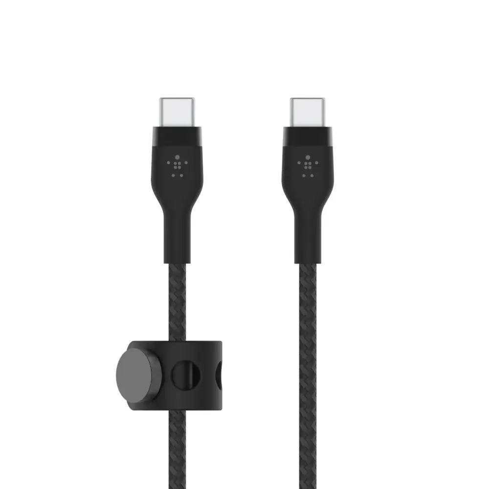 Cable BoostCharge USB-C|USB-C braided silicone 2 m, black