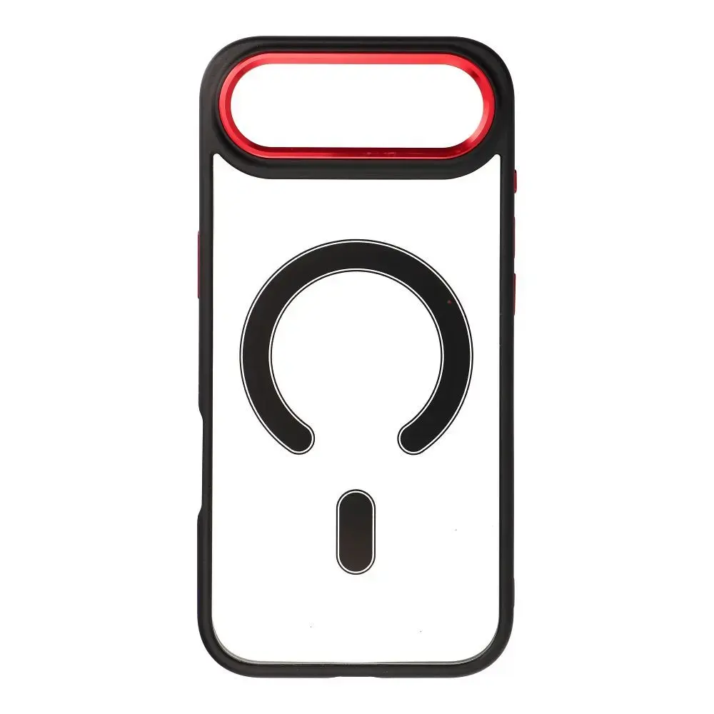 Color Edge Mag maciņš ar MagSafe atbalstu telefonam iPhone 17 Air melns sarkans