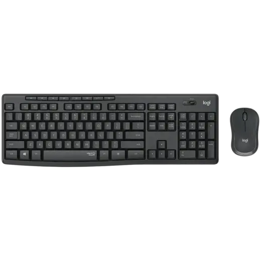 LOGITECH MK295 Wireless Combo Keyboard and Mouse Silent - GRAPHITE - HEB - 2.4GHZ - INTNL-973
