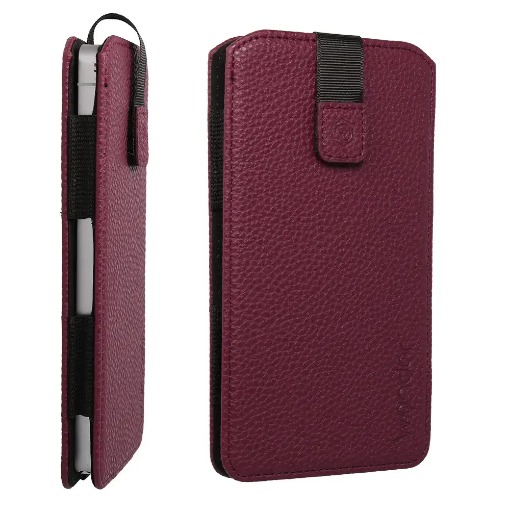 WONDER Flexi Pouch Case (Size XXL) for Iphone 17 Pro Max/16 Pro Max/Samsung S26 Ultra/S25 Ultra/Xiaomi 15 Ultra/14 Ultra/Oppo Find X8 Ultra/Find X6 Pro/Vivo/X200 Pro/X90 Pro+/MotorolanEdge 50 Ultra/Edge 40 Pro burgundy