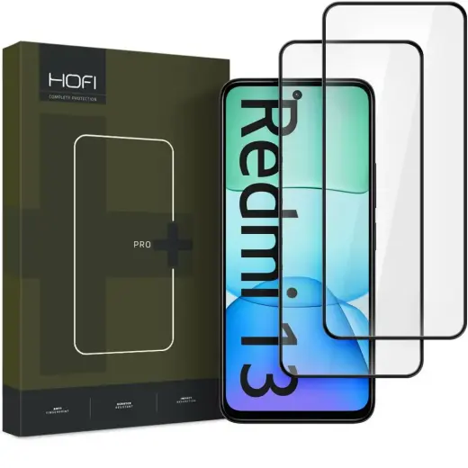 HOFI GLASS PRO+ 2-PACK XIAOMI REDMI 13 BLACK TEMPERED GLASS