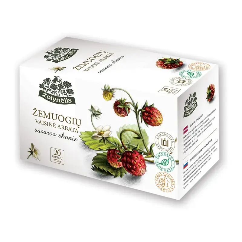 Tēja ŽOLYNĖLIS augļu tēja "Summer Taste"ar meža zemenēm, 50g (2,5g x 20gab)
