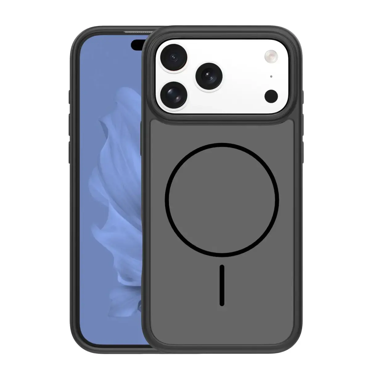 Frame Thin Mag phone case with MagSafe support for iPhone 17 Pro Max black