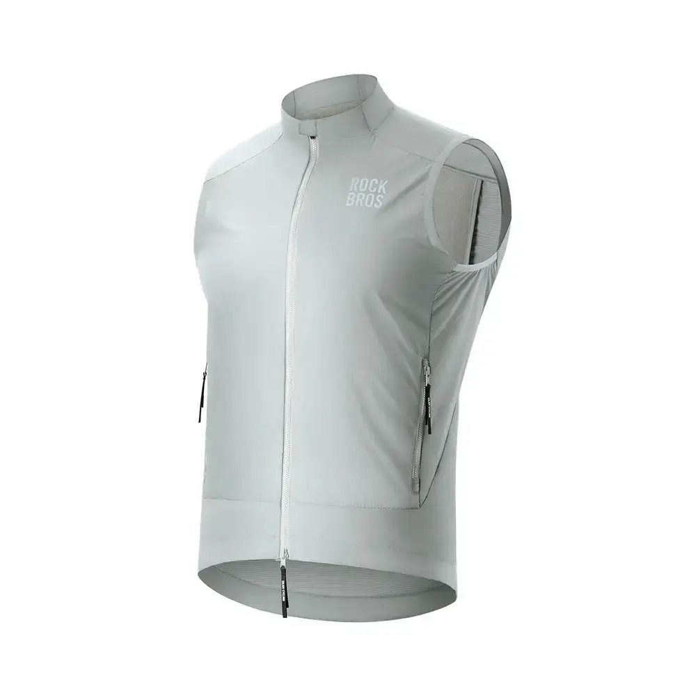 Rockbros YDMJ003 Spring/Autumn Windproof Vest Size XL - White/Gray