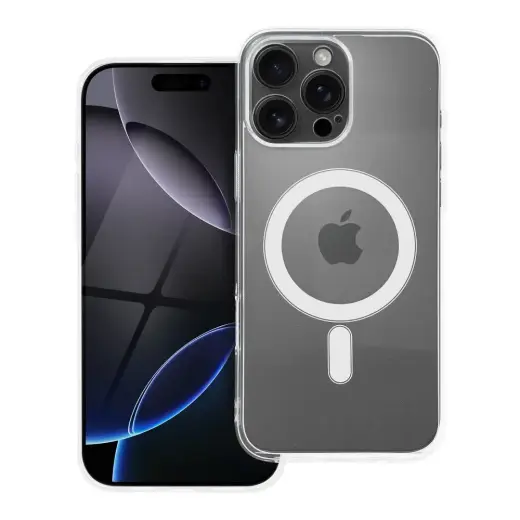 2 mm telefono dėklas su MagSafe palaikymu iPhone 16 Pro Max skaidrus