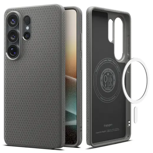 Spigen Liquid Air Mag phone case with MagSafe support for Samsung Galaxy S26 Ultra (S948) gray