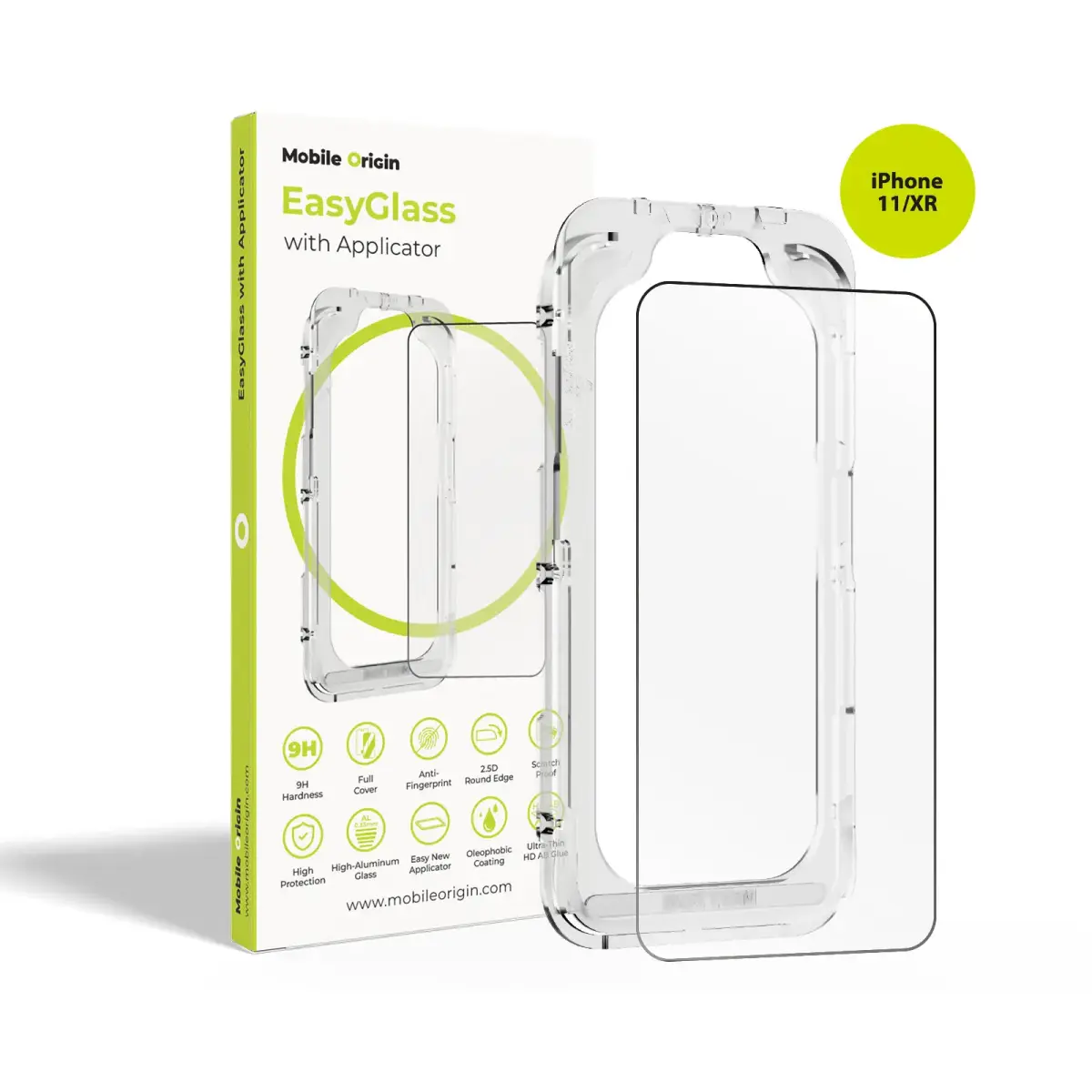 MOBILE ORIGIN EasyGlass with Applicator iPhone