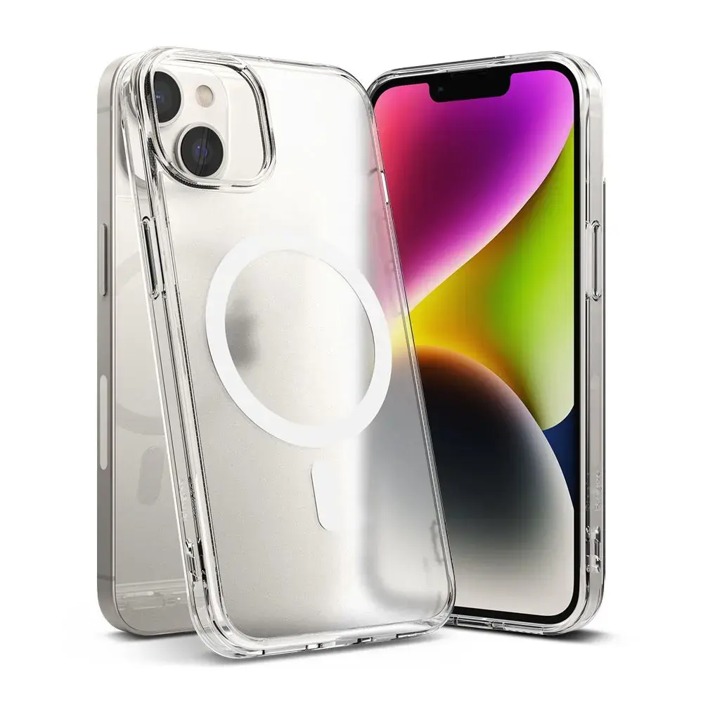 Ringke Fusion Magnetic maciņš ar MagSafe atbalstu telefonam iPhone 14 Plus | iPhone 15 Plus caurspīdīgs