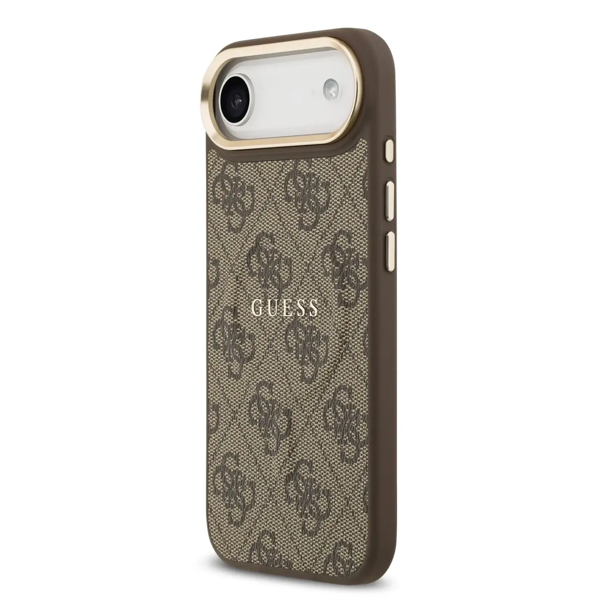 Guess PU Leather 4G maciņš ar MagSafe atbalstu telefonam iPhone 17 Air brūns