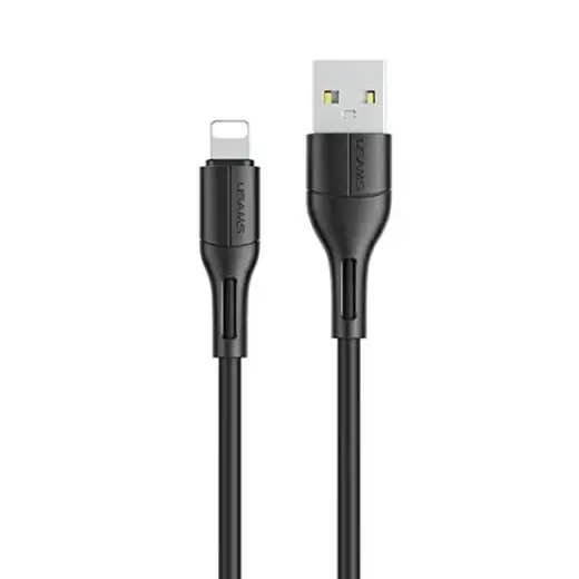 USAMS SJ500USB01 data transfer and charging cable | USB-A to Lightning | 10W | 1m | black