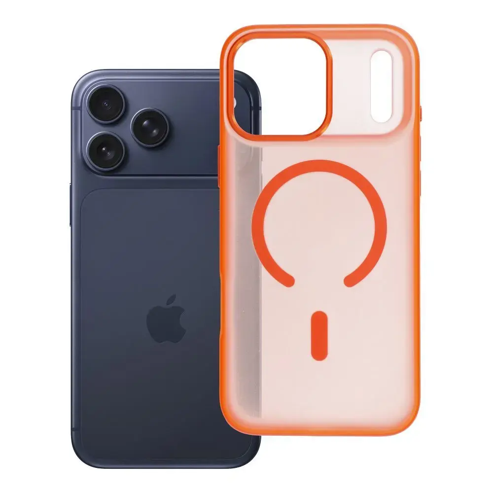 Flexline Mag maciņš ar MagSafe atbalstu telefonam iPhone 17 Pro Max oranžs