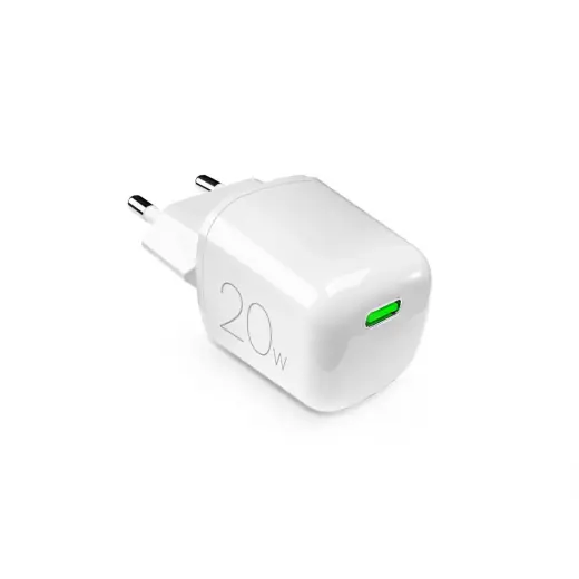 Puro 20W GaN USB-C tīkla lādētājs | 20W | GaN | USB-C | balts