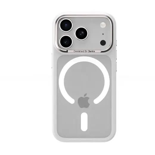 Benks Magnetic Mist Case Metal Frame (K069) for Iphone 17 Pro white (Camera Control Button)