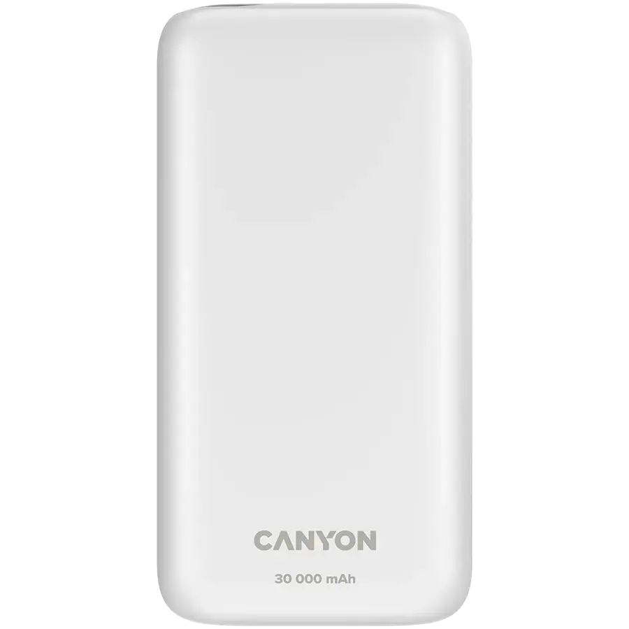 CANYON power bank PB-301 LED 30000 mAh PD 20W QC 3.0 White