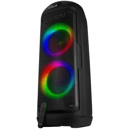 Speaker SVEN PS-770, black (100W, TWS, Bluetooth, FM, USB, microSD, LED-display, 4400mA*h)