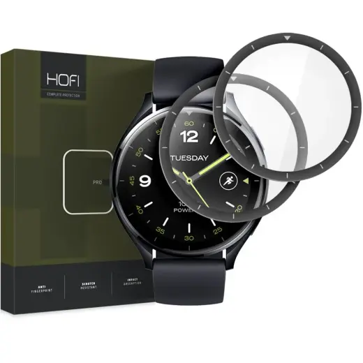 HOFI HYBRID GLASS HYBRID PRO+ 2-PACK XIAOMI WATCH 2 BLACK