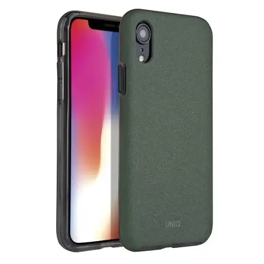 UNIQ etui Lithos iPhone Xr oliwkowy |olive