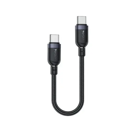 YESIDO CABLE CA188 60W TYPE-C/TYPE-C 0.3M 3A BLACK
