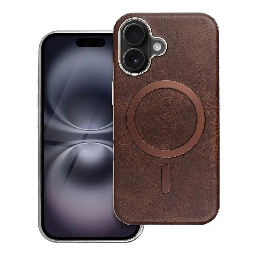 GENTLEMAN MAG COVER Case compatible with MagSafe for IPHONE 12 brown
