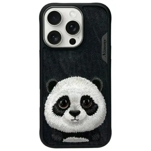 Nimmy Big Eyed Pet 2.0 Panda phone case for iPhone 16 Pro Max black