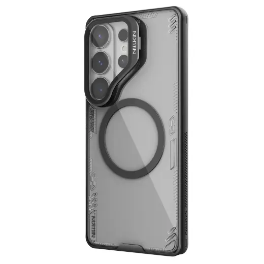 Nillkin Iceblade Prop Magnetic maciņš ar MagSafe atbalstu telefonam ar statīvu Samsung Galaxy S26 Ultra tumši nakts melns