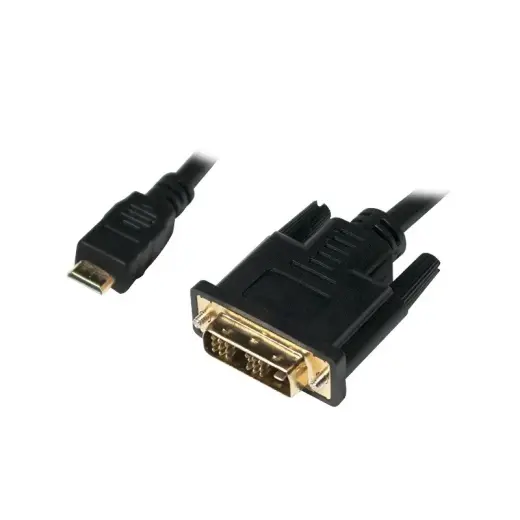 Mini HDMI to DVI-D cable M|M, 2m, black