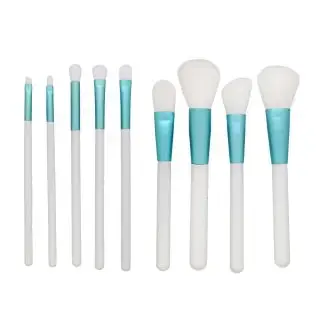 MIMO White 9 Piece Makeup Brush Set