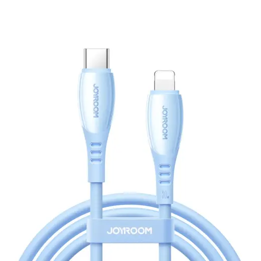 Joyroom S-A59 Vibrant Series duomenų perdavimo ir įkrovimo laidas | USB-C į Lightning | 30W | 1.2m | mėlynas
