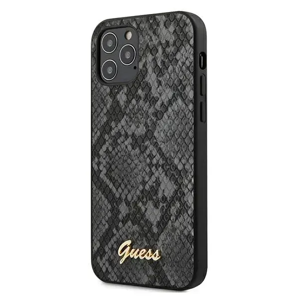 Guess GUHCP12LPUSNSMLBK iPhone 12 Pro Max 6,7" czarny|black hardcase Script Python Collection