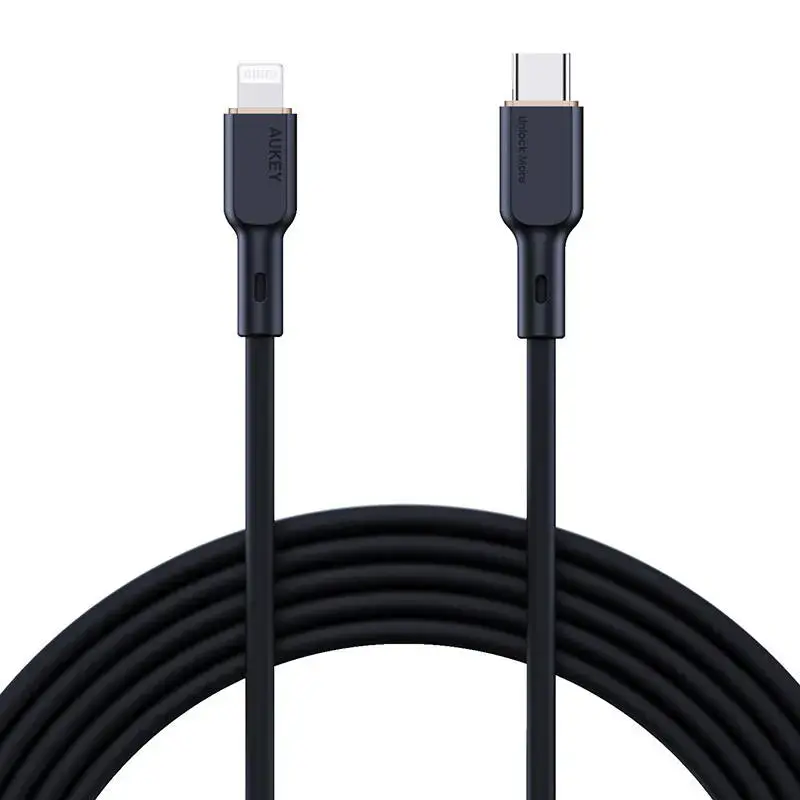 Aukey CB-SCL1 data transfer and charging cable | USB-C to Lightning | 27W | 1m | black