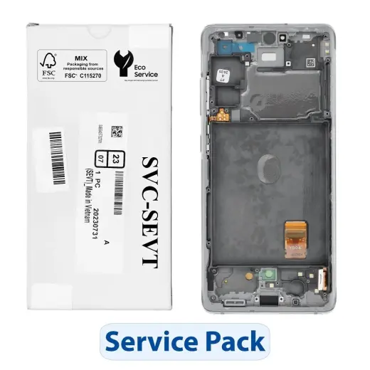 ServicePack LCD Display SAMSUNG S20 FE 4G/5G G780F/G781F GH82-31329B White