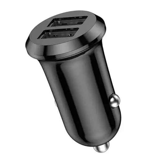 Car charger Vipfan C01, 2x USB, 12W (black)