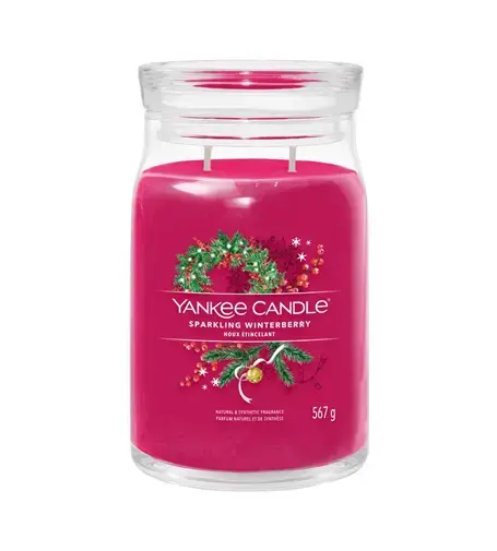 Yankee Candle Sparkling Winterberry signature candle 567 g