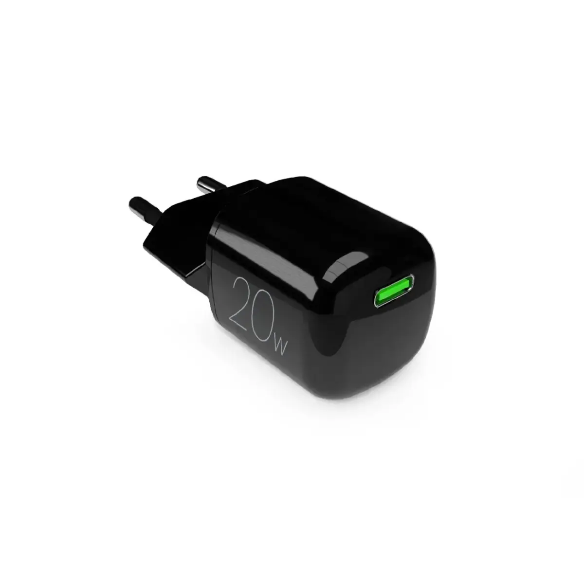 Puro 20W GaN USB-C tīkla lādētājs | 20W | GaN | USB-C | melns