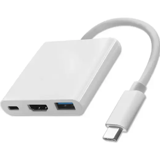 Qoltec Hub Adapter USB-C 3.1 3in1 | USB 3.0 | HDMI 4K | USB-C 3.1 PD 100W