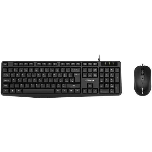 CANYON SET-1 EN/RU Keyboard+Mouse Wired Black