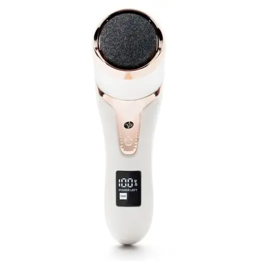 Rio Go Smooth Electric Foot File Hard Skin Remover with Vacuum Action in White