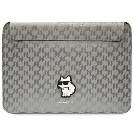 Karl Lagerfeld Sleeve KLCS14SAKHPCG 14" srebrny|silver Saffiano Monogram Choupette