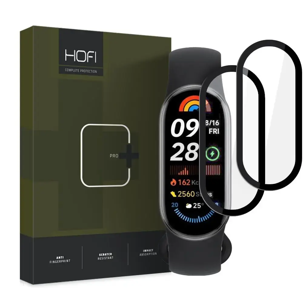 HOFI HYBRID GLASS HYBRID PRO+ 2 XIAOMI VIEDĀS APRĪKOJUMA APRĪKOJUMA 9 | 9 NFC MELNS