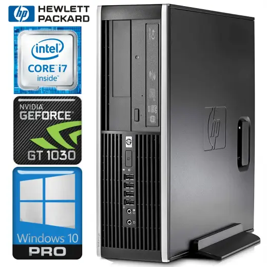 HP 8300 Elite SFF i7-3770 8GB 480SSD+1TB GT1030 2GB DVD WIN10PRO|W7P [refurbished]