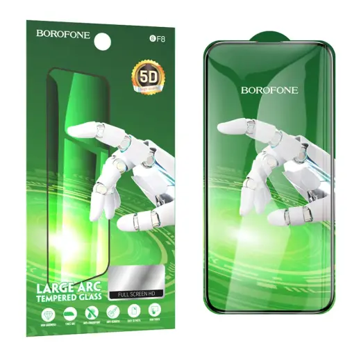 Borofone Tempered glass BF8 Diamond Armor Full Screen 5D Large Arc for Iphone 14 Pro - 10 pieces