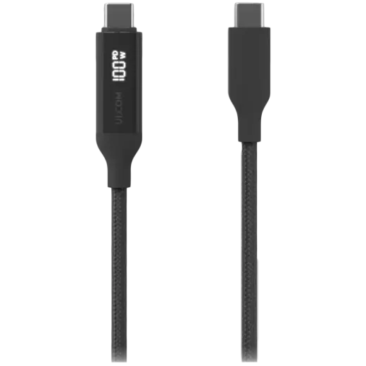Ubiquiti UACC-Cable-USB-100W-1M-BK USB-C Cable with Charge Display, 100W max power output, 480 Mbps max data transfer rate (0.3 / 1 / 2 m length only)
