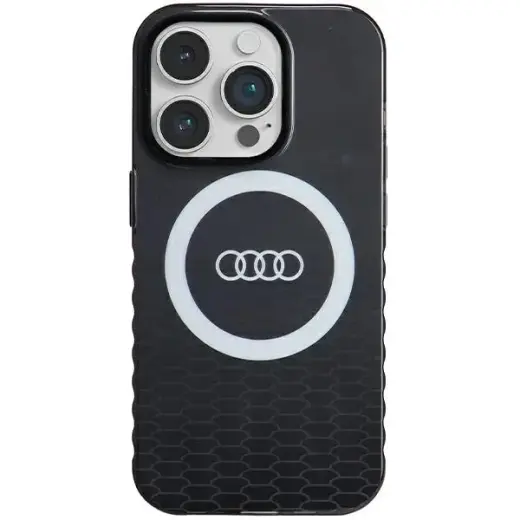 Audi IML Big Logo MagSafe Case iPhone 14 Pro 6.1" czarny|black hardcase AU-IMLMIP14P-Q5|D2-BK