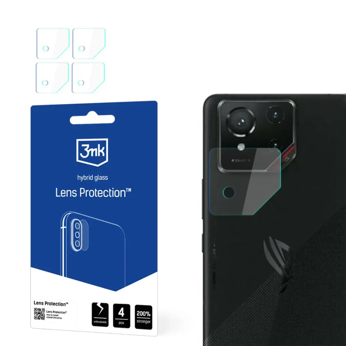 Hybrid Glass for Camera Lens 3mk Lens Protection for Asus ROG Phone 9|9 Pro