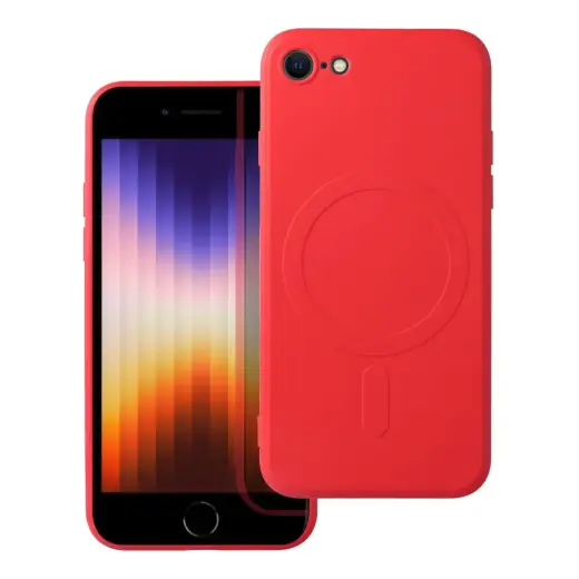 Silicone Mag Cover telefoni ümbris MagSafe toega iPhone 7 | iPhone 8 | iPhone SE (2020) | iPhone SE (2022) punane