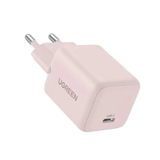 Ugreen X512 tīkla lādētājs | 20W | GaN | USB-C | rozā